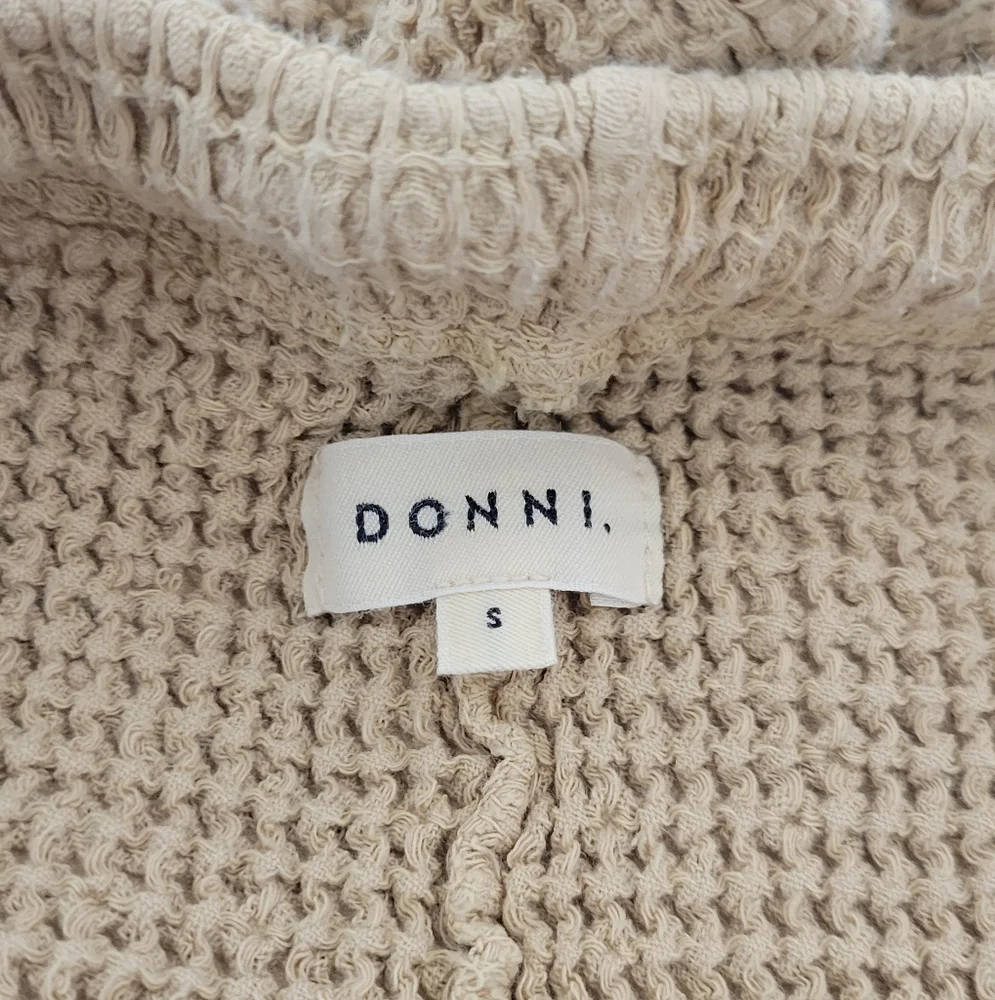 Anthropologie Donni Waffle Shorts Size Small